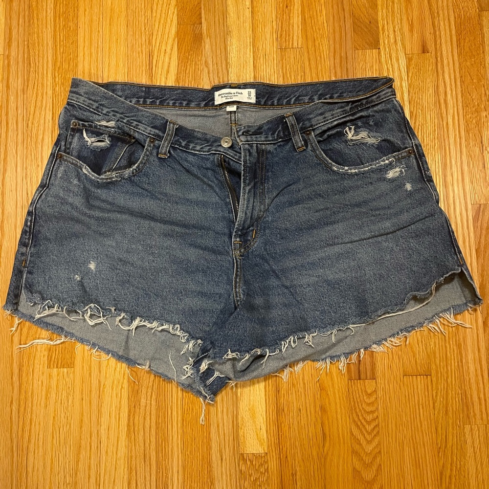 Abercrombie Size 33 Curve Love Jean Shorts